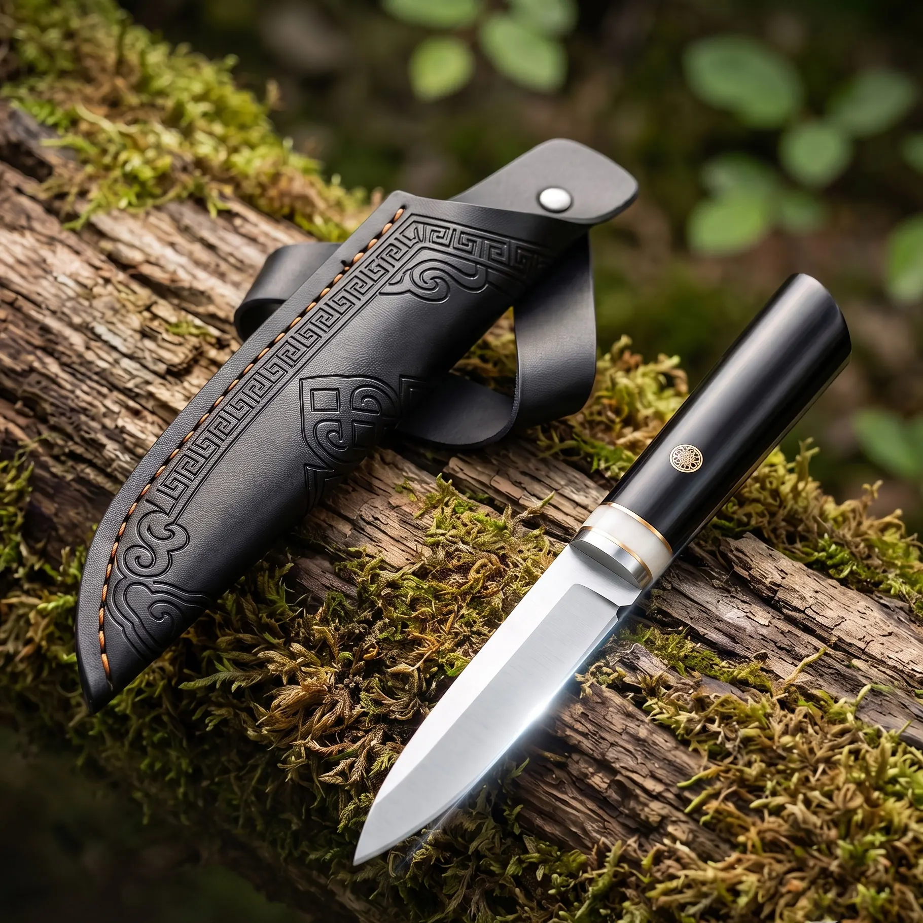 Upgraded Camping Knife Durable Multipurpose–Premium Stainless Steel Blade with Sheath for Hiking BBQ Fishing Meat Fruit Cutting