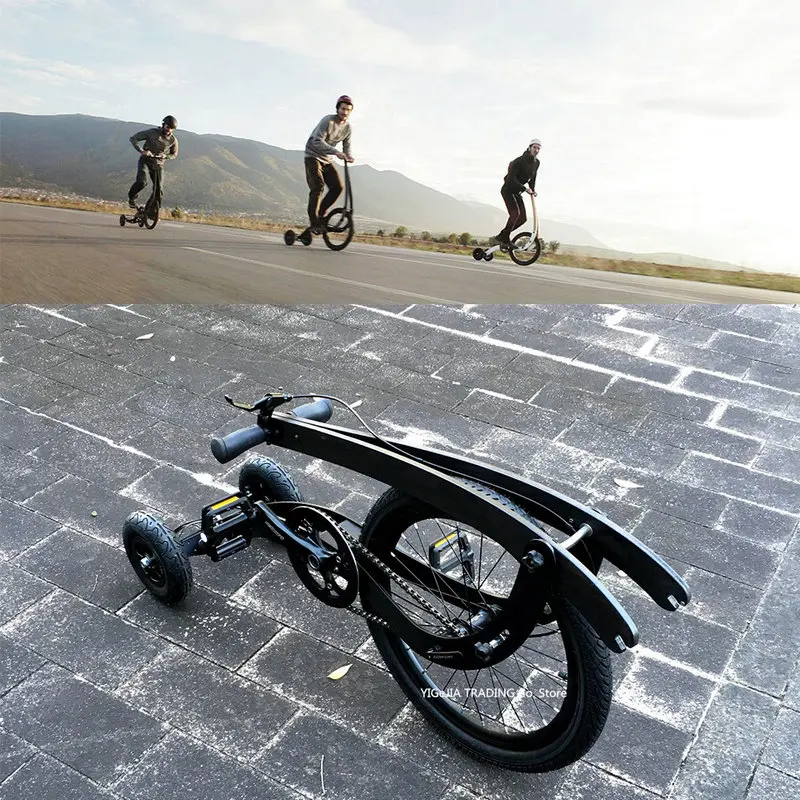 Bicicleta de Exercício com Rodas Grandes de 20 Polegadas, Treinamento de Equilíbrio para Exercício de Corpo Inteiro, Bicicleta Semi-Completa