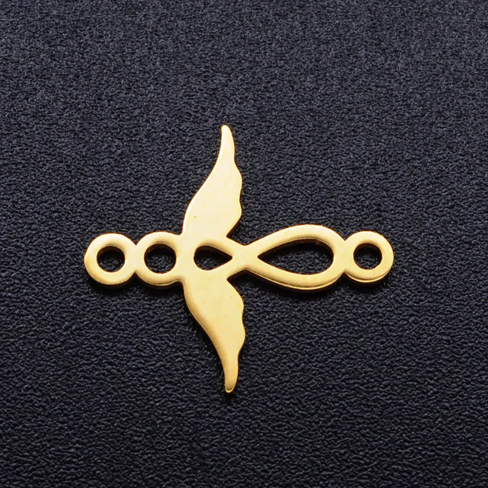 10pcs/lot Music Symbol Stainless Steel DIY Connector Charms Wholesale OEM Connectors Charm Accepted Jewelry Making Connectors