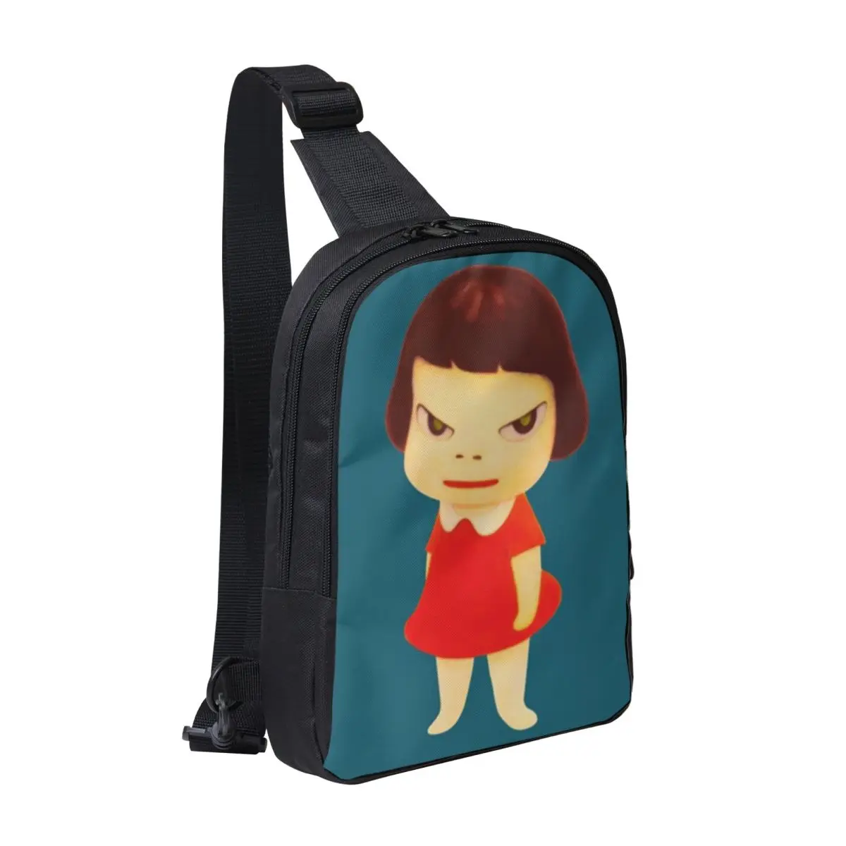 

Yoshitomo Nara Chest Bag Men Sling Crossbody Backpack Chest Bag Travel Hiking Daypack Shoulder Bag