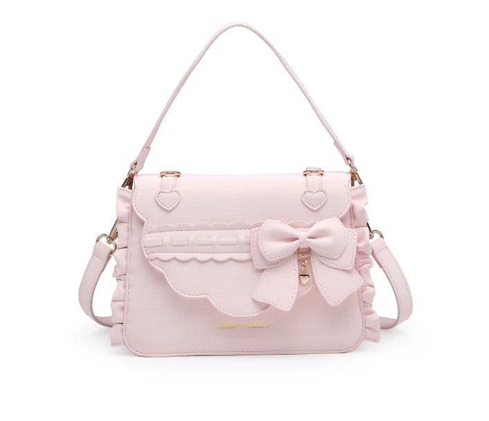 Fashion Crossbody Shoulder Bag Japanese Style Commuter Casual Handbags Original Elegant Bow Lolita Women's Handheld Bags