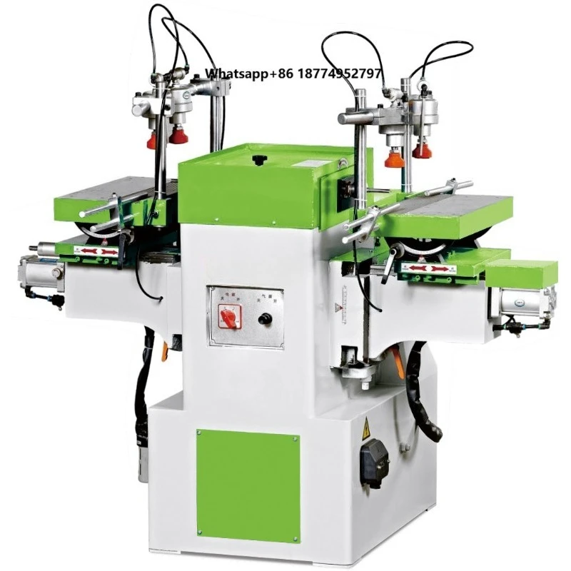 Shuntongjia MS-3112 Automatic Double-Head Mortise Machine Professional Mortise and Tenon Processing Equipment