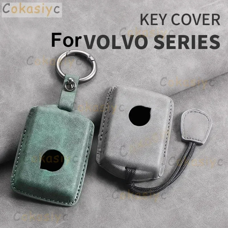 

3-кнопочный кожаный чехол для автомобильного ключа для Volvo S60 S90 XC40 XC60 XC90 V60 V90 T6 T8, защитные аксессуары для автомобильного ключа
