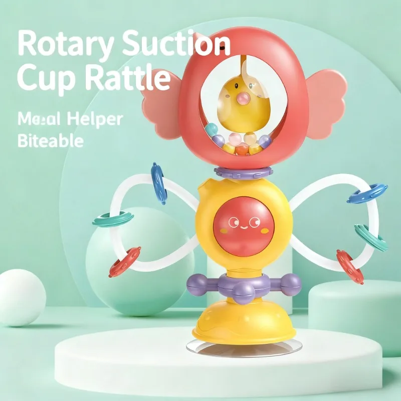 1pc brinquedo do bebê ventosa cadeira giratória, caracol portátil cadeira alta diversão alimentador para crianças 0-1