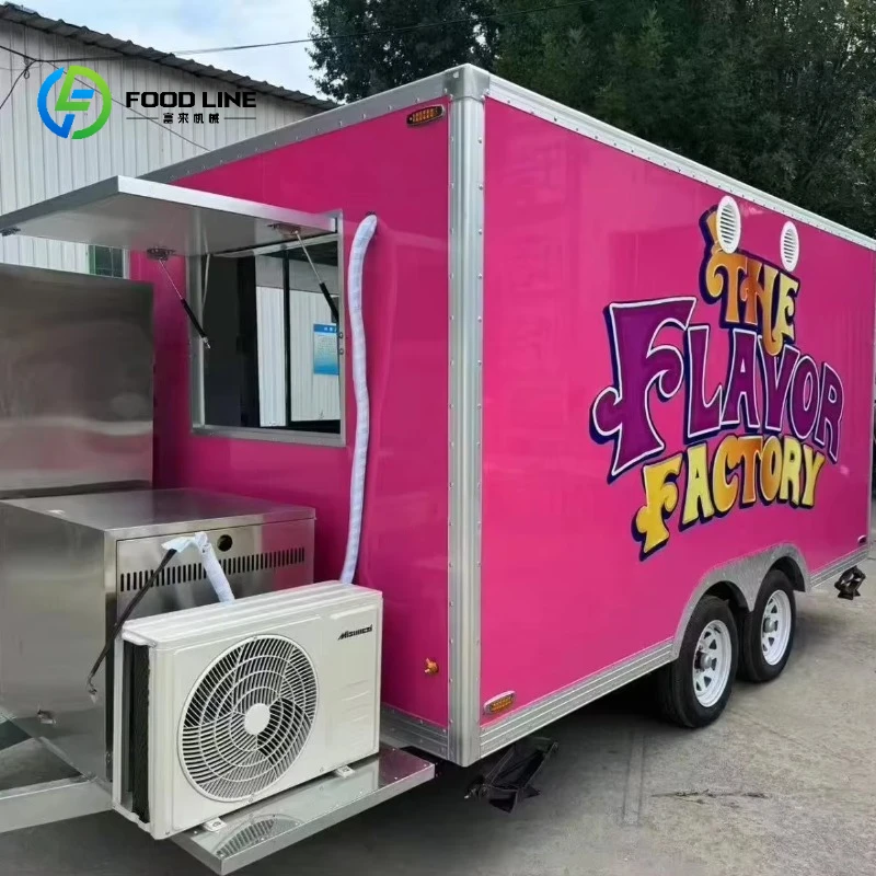 

Горячие продажи производителя, полностью оборудованный Food Truck Trailer OEM Design DOT WMI Сертификат 220 В по индивидуальному заказу