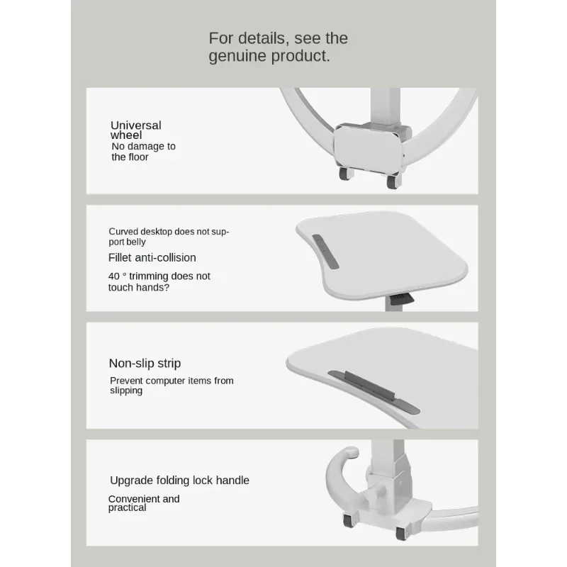 Подвижный складной компьютерный стол с регулируемой высотой для дома и офиса и рабочей станции