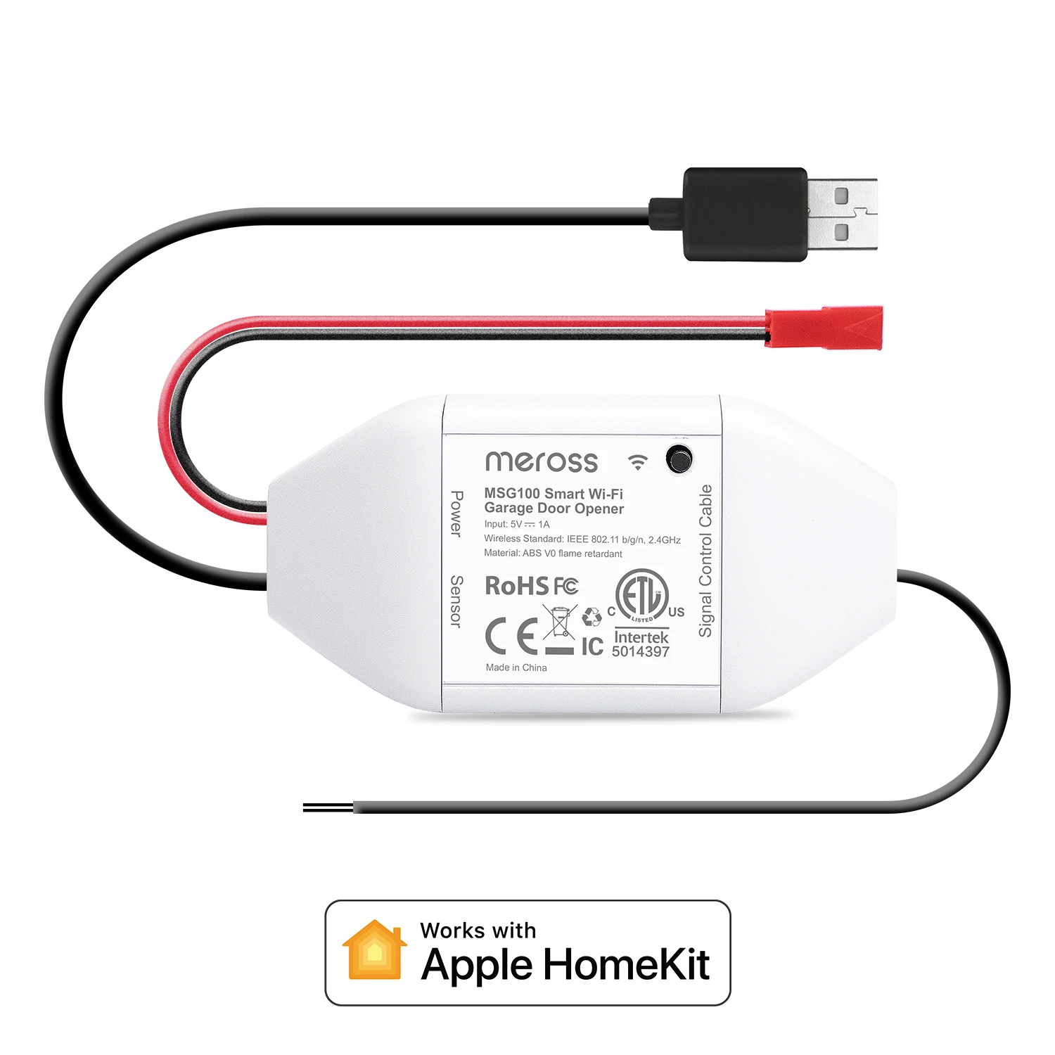 Meross HomeKit スマート WiFi ガレージドアオープナー WiFi センサー 
