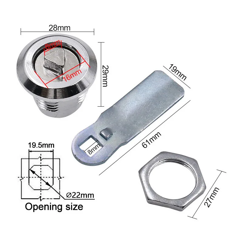 Universal Triangular Key Slotted Key For Electric Cabinets Multifunctional Wrench Panel Lock Metro Train Elevator Door Key Lock