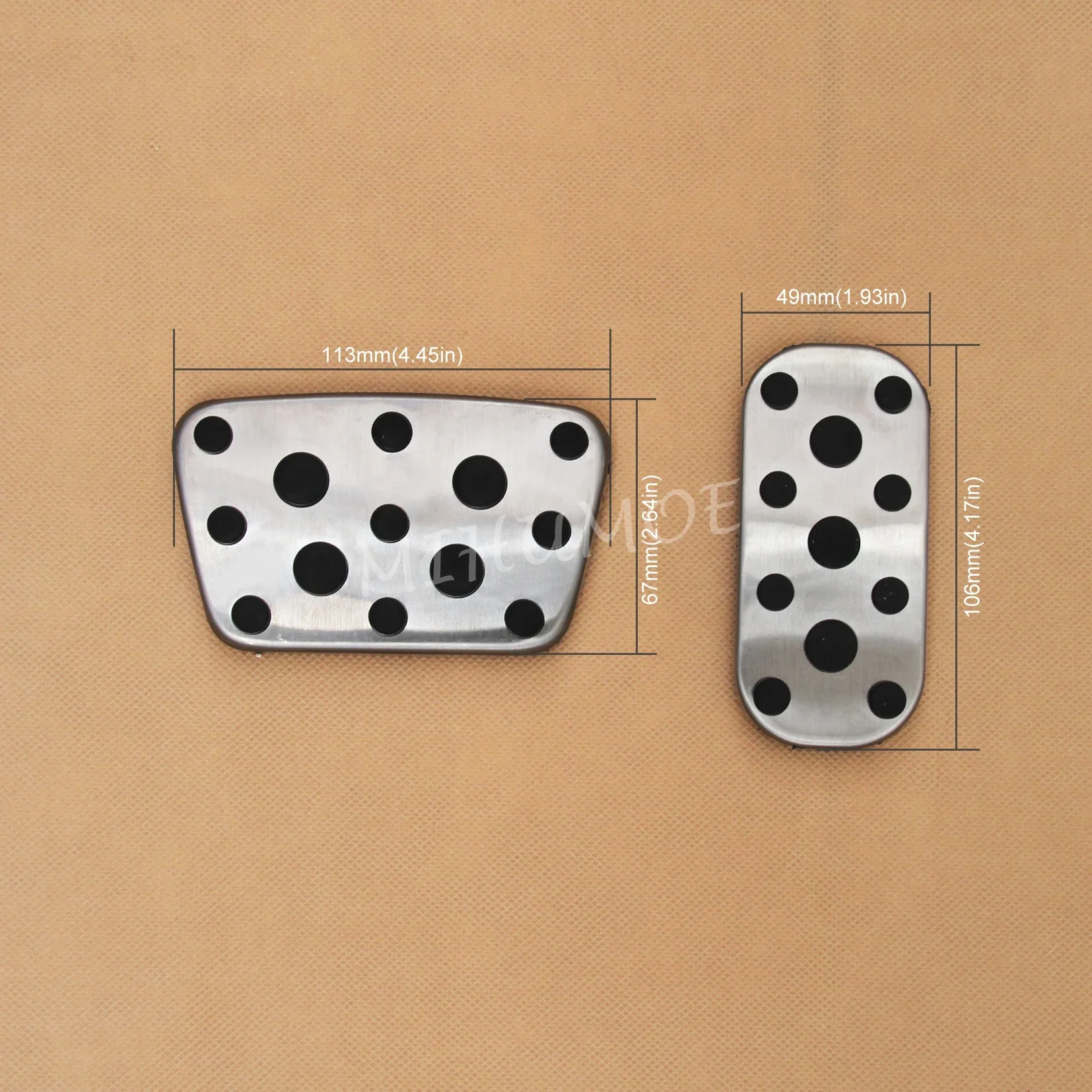 ل 2010-2023 تويوتا لاند كروزر برادو J150 LC150 الصلب الرياضة الفرامل مسرع الغاز دواسة مجموعة غطاء الملحقات