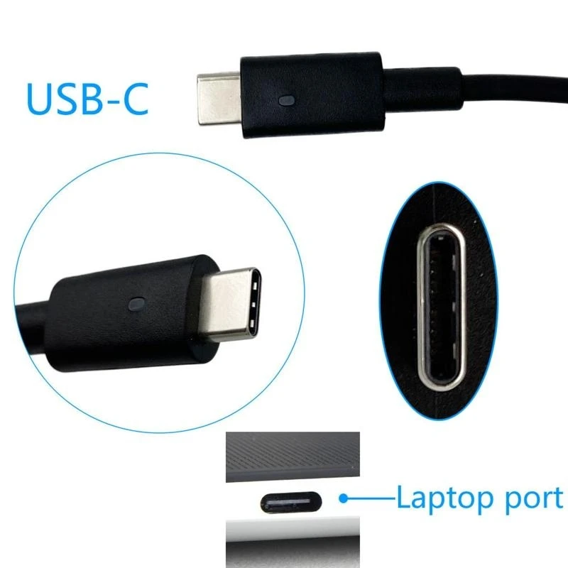 130W Type-C ForDell XPS 15 9575 9500 5550 Charging Adapter 100-240V 19.5V 6.67A Laptop AC Adaptor Best Sale