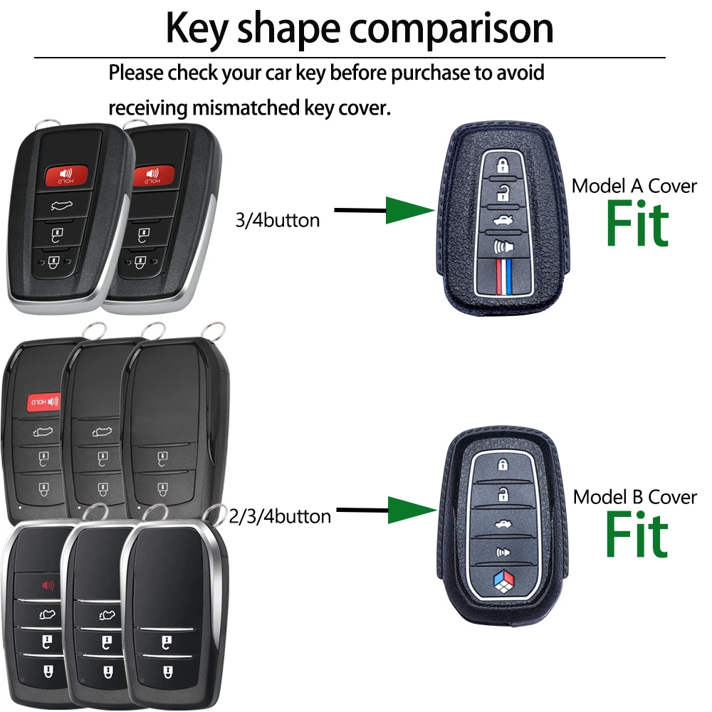 Silikonowy brelok ochronny z brelokiem do Toyoty Camry 2025/Tacoma/Fortuner/Corolla/Venza/RAV4/Grand Highlander — zdjęcie 3