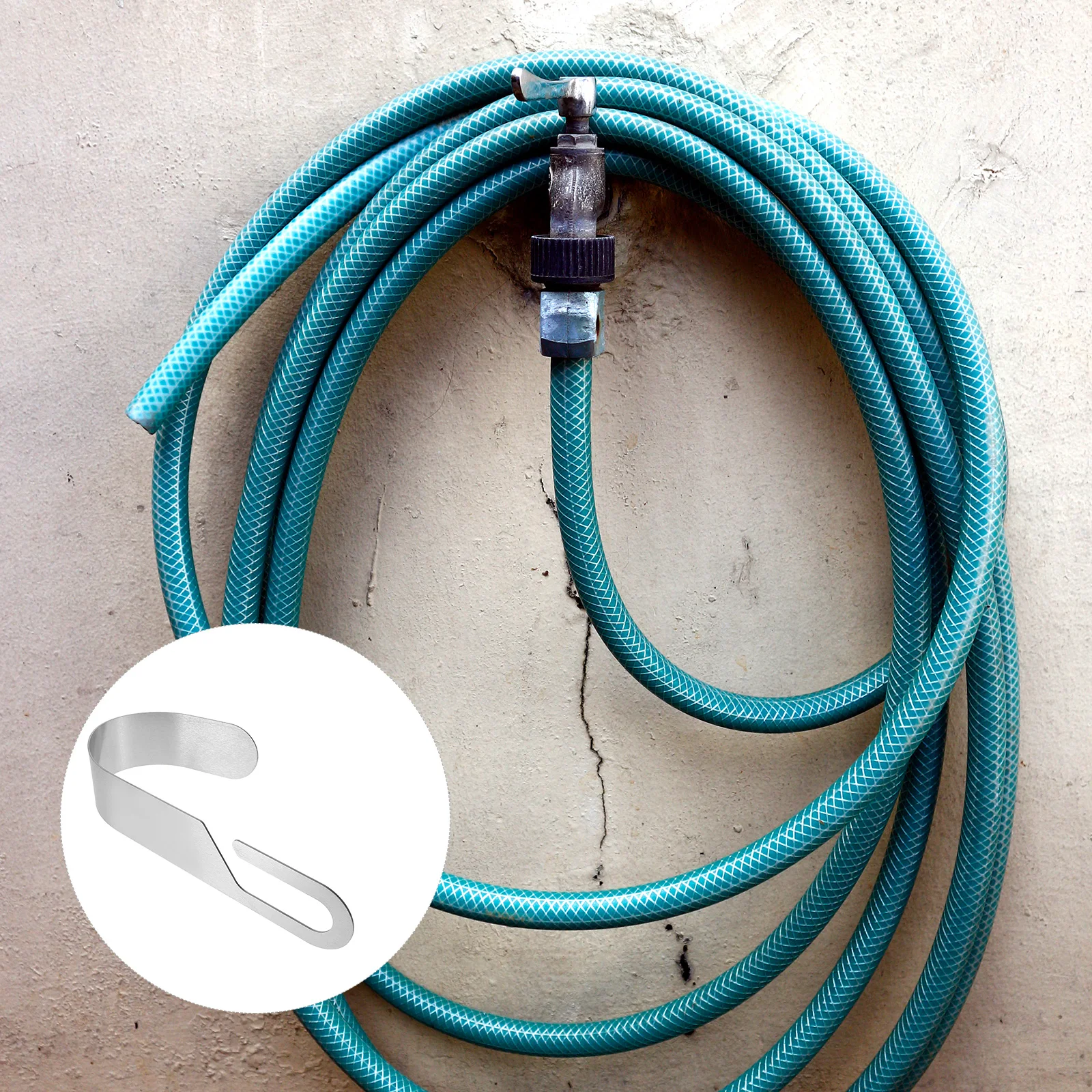 

Stainless Steel Hose Holder Hook Hanger Storage Lawn Durable Reliable Abrasion Resistant Suitable Patio Garage