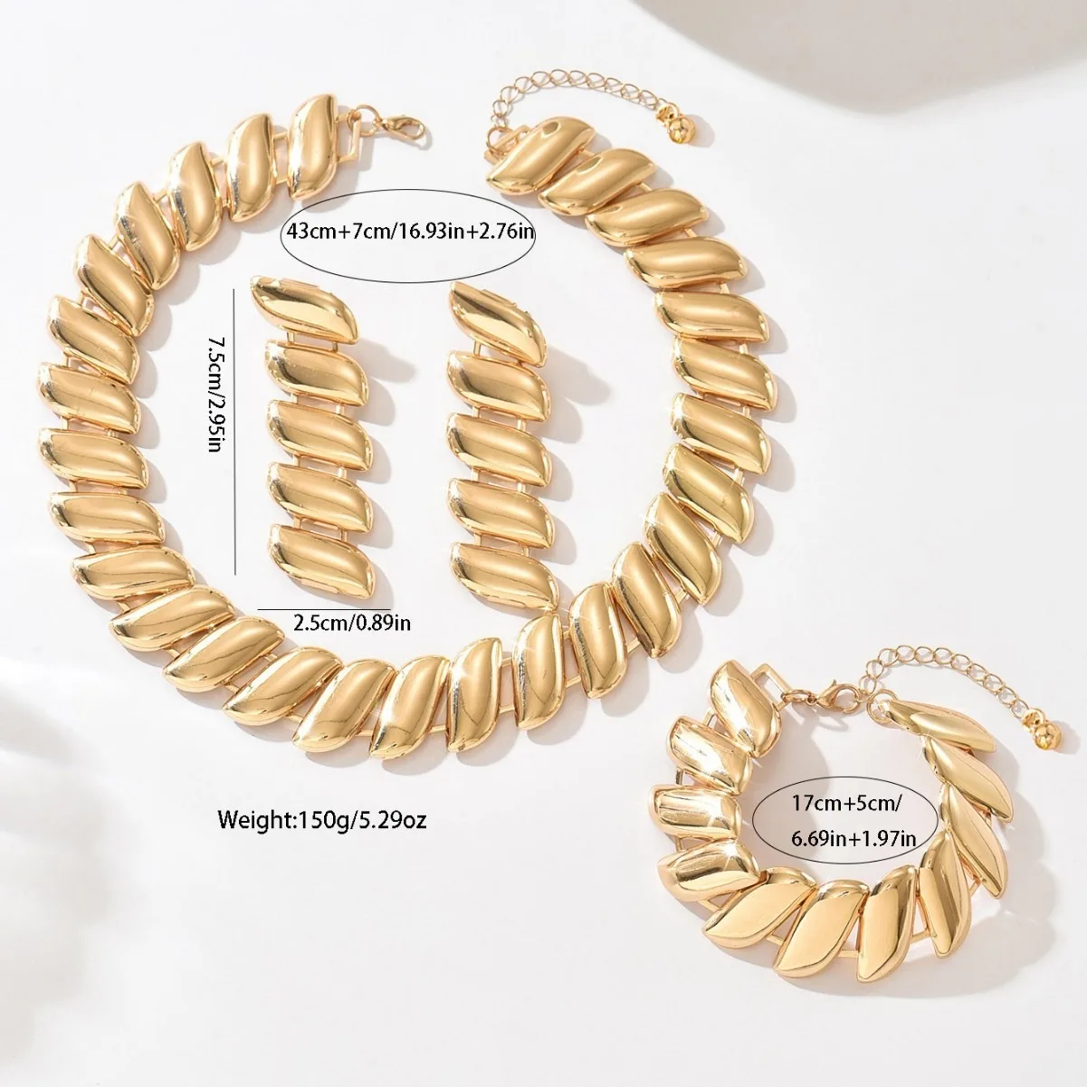 

Геометрические лоскутные серьги, комплект ожерелья и браслета, модные ювелирные аксессуары, горячая распродажа, подарок на вечеринку, 2025, новый стиль