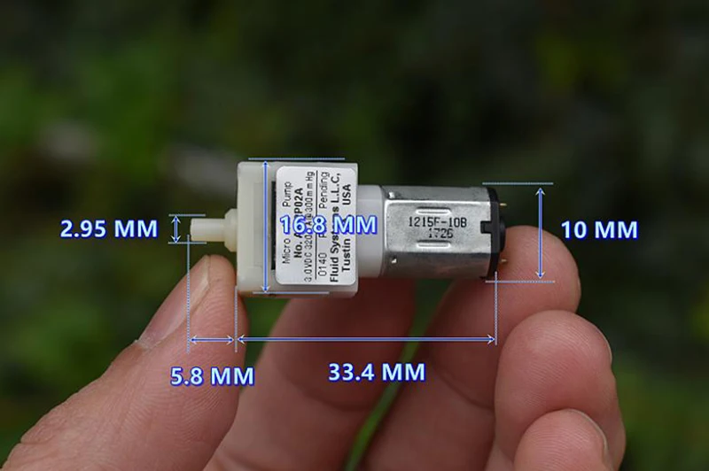 Маленький миниатюрный воздушный насос с двигателем N20, постоянный ток, 3 в, 300 мм рт. Ст., микро-мембранный кислородный бустер, насос «сделай сам»