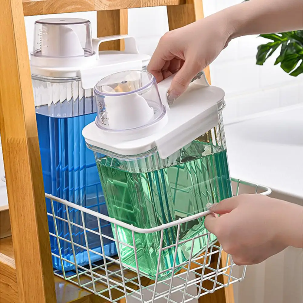 Dispensing Bottle Capacity Indicator Bottle Laundry Detergent Dispenser Bottle Set for Easy Pouring Organization for Storage