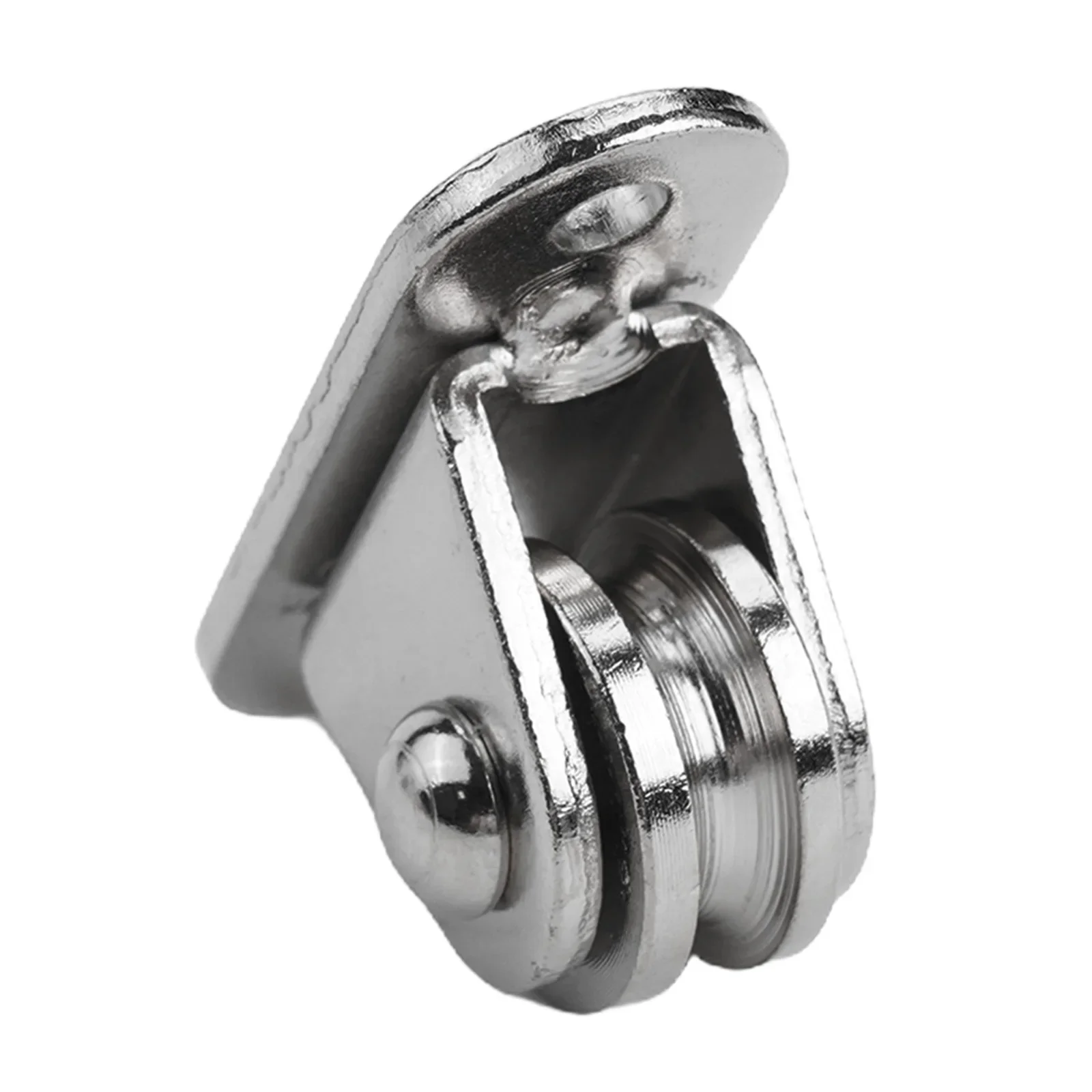 

Practical Wheel Groove Pulley Blocks Rollers Groove Pulley Wheels Gym Sliding Gate Pulley Wheels Silent Silver