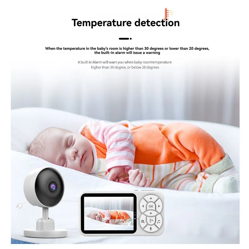 

Детский монитор ночного видения, домашняя радионяня, 3,5 дюйма, двусторонний аудиоголосовой домофон, инфракрасный порт