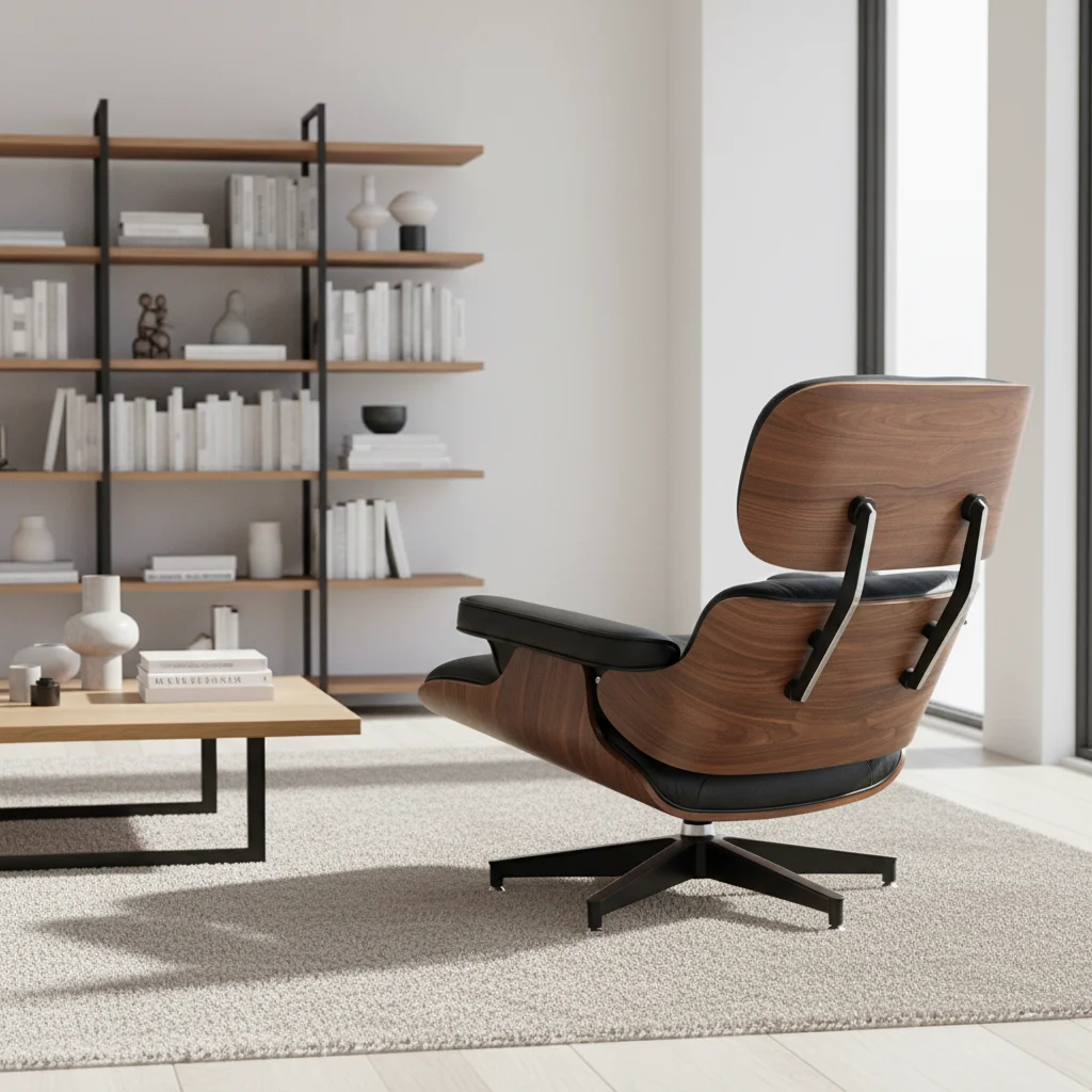 

Кожаное офисное кресло от производителя: современное, эргономичное, комфортное, с откидной спинкой, отдельной подставкой для ног и основанием из массива дерева