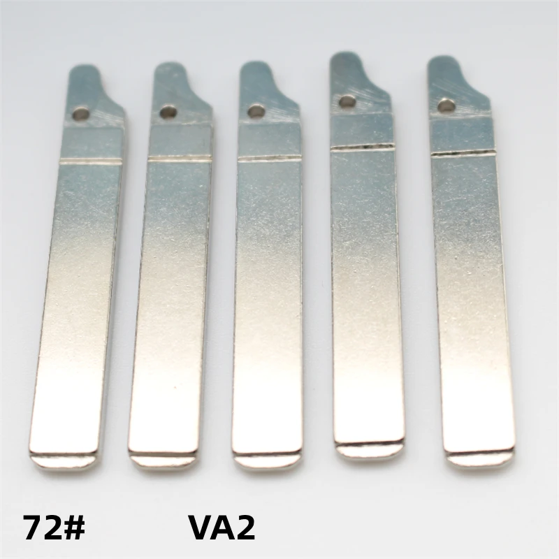 FLYBETTTER OEM 50 szt. 72 #   Oryginalny metalowy surowy klucz zdalnego sterowania VA2 do Peugeot i Citroen
