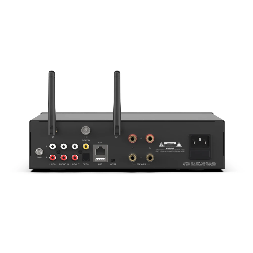 A100 Stereo Amplifier Home Audio HIFI Network Music Player App Control Streamer