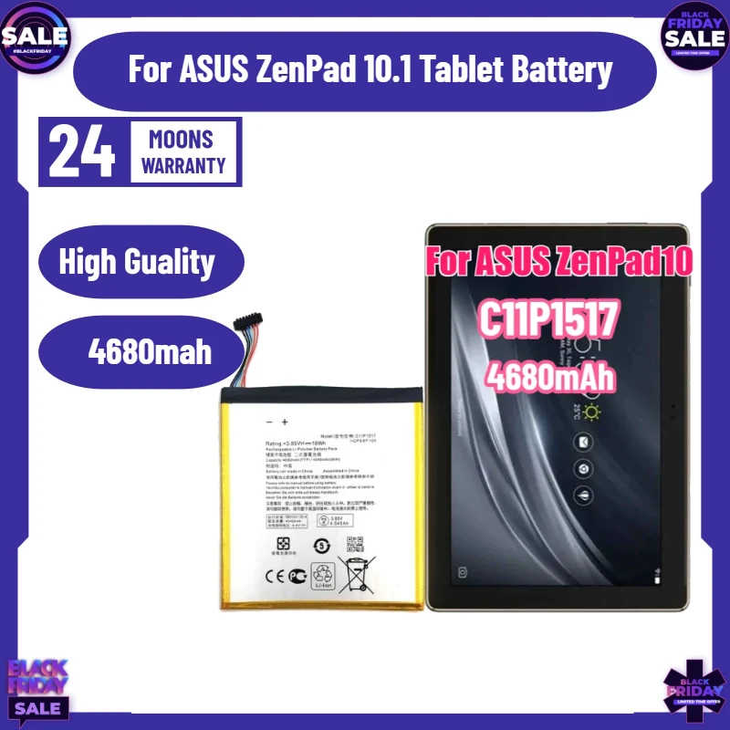 

C11P1517 Suitable for ASUS ZenPad 10.1 Tablet Battery Large Capacity Battery 4680mah