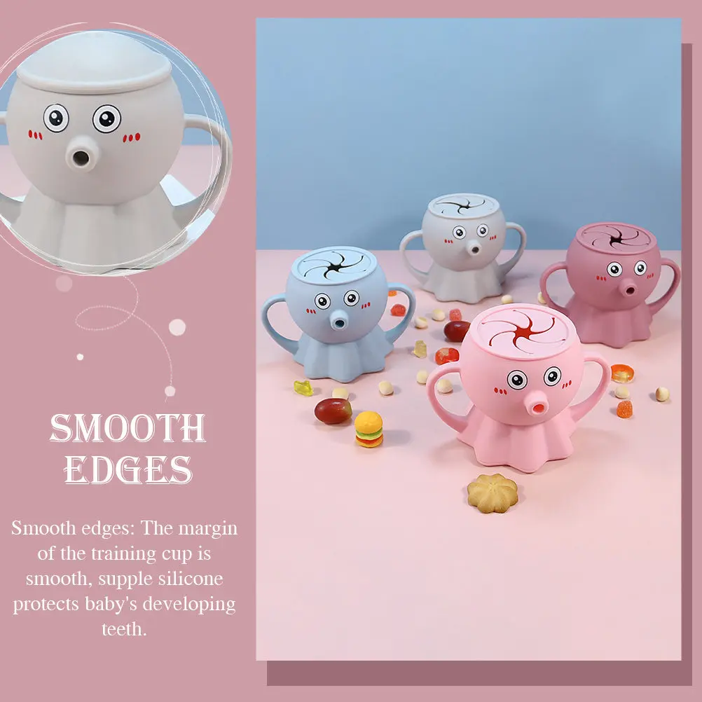 

Toddler Learning Cup Ergonomic Design Sturdy Construction Baby Kids Water Cup with Two Handles Training Cups with Handles