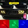 RGBW 멀티 컬러 LED 헤드 라이트 회로 보드 주변 조명, 2015-up Dodge Challenger DRL w/스마트 폰 원격 제어 1