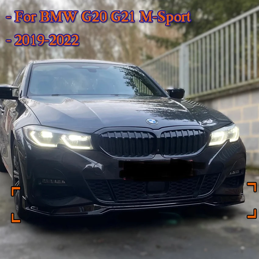 

Передний сплиттер в стиле MP для BMW G20 G21 M-Sport 320i 330i M340i xDrive 2019-2022, передний бампер, спойлер, диффузор, тюнинг