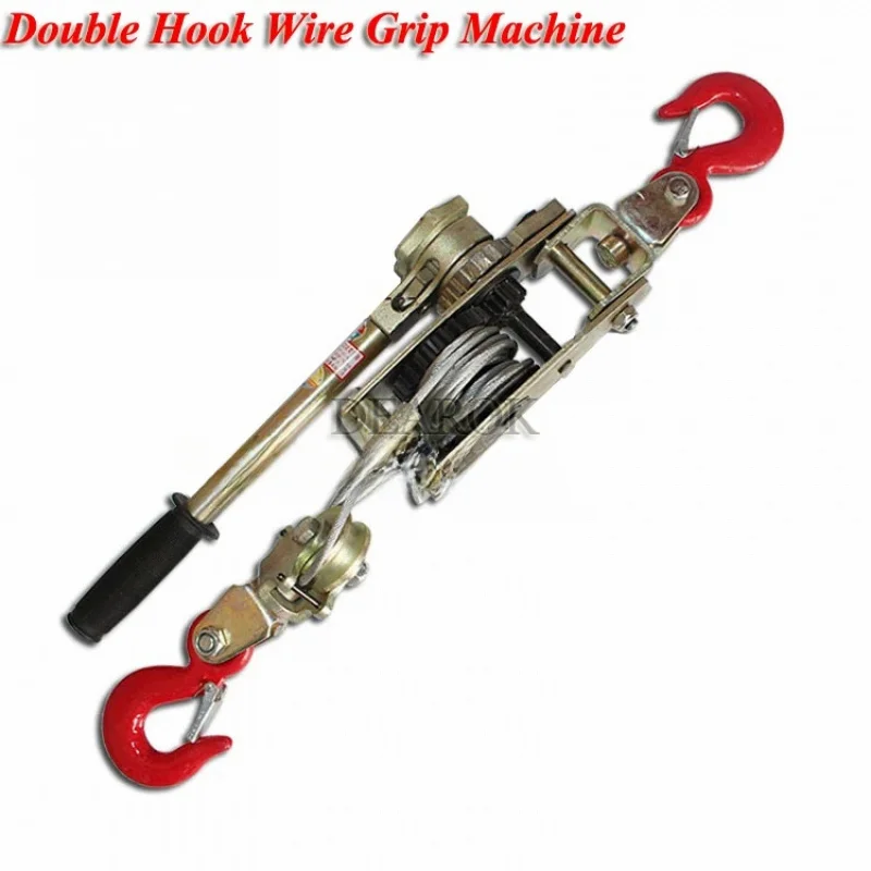 Mlutifunction Double Hook Wire Grip อุปกรณ์ 4T ปลอดภัยโหลด Universal Cable Tensioner Double Hook ลวดเชือกกระชับ SWT102
