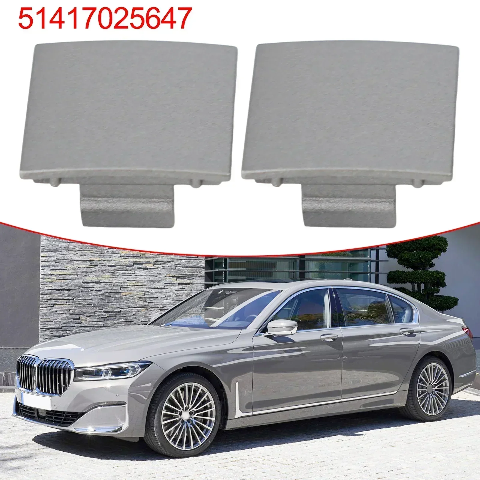 

2 шт. заглушка крышки дверной панели 51417025647 Для BMW 7 серии E65 E66 745i 02-08 серая крышка передней двери из АБС-пластика, аксессуары для интерьера