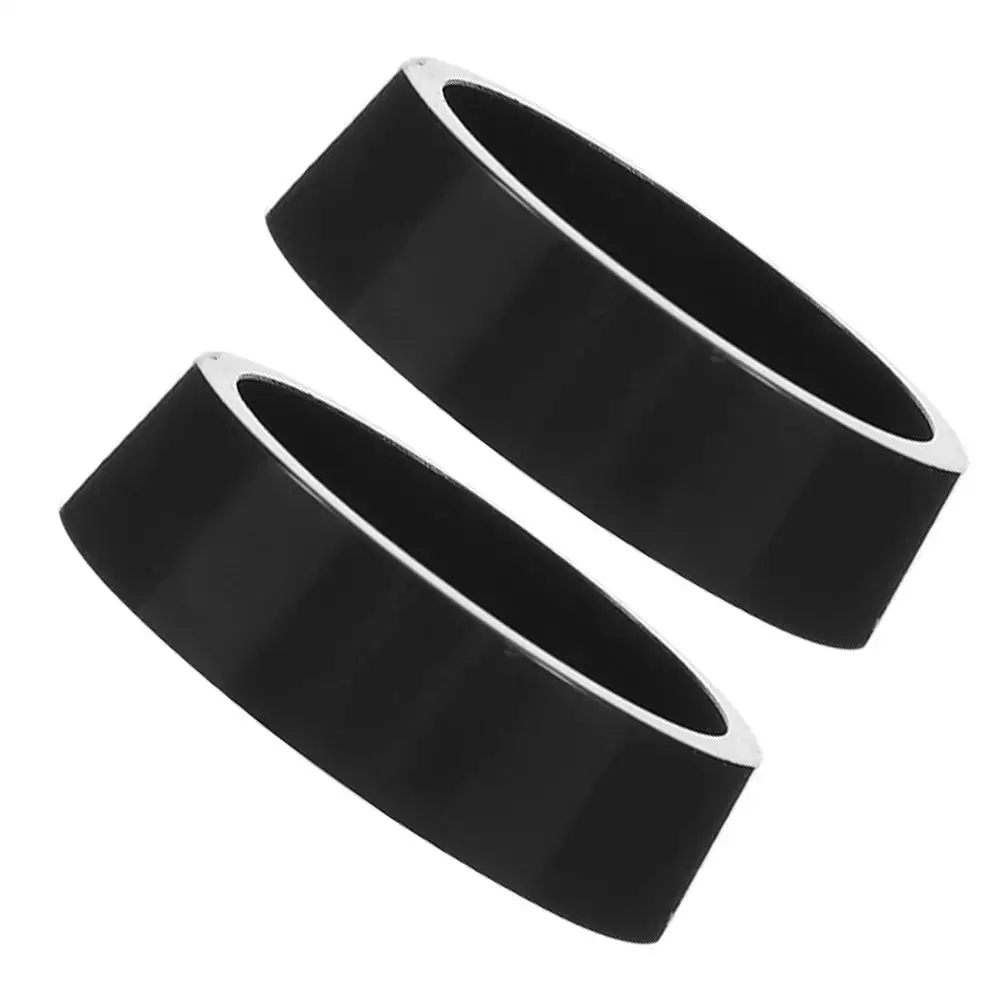 

2Pcs Anti slip Wheel Pads Black Round Non skid Stoppers Furniture Wheel Cups Plastic Caster Gripper Floor Protection Durability