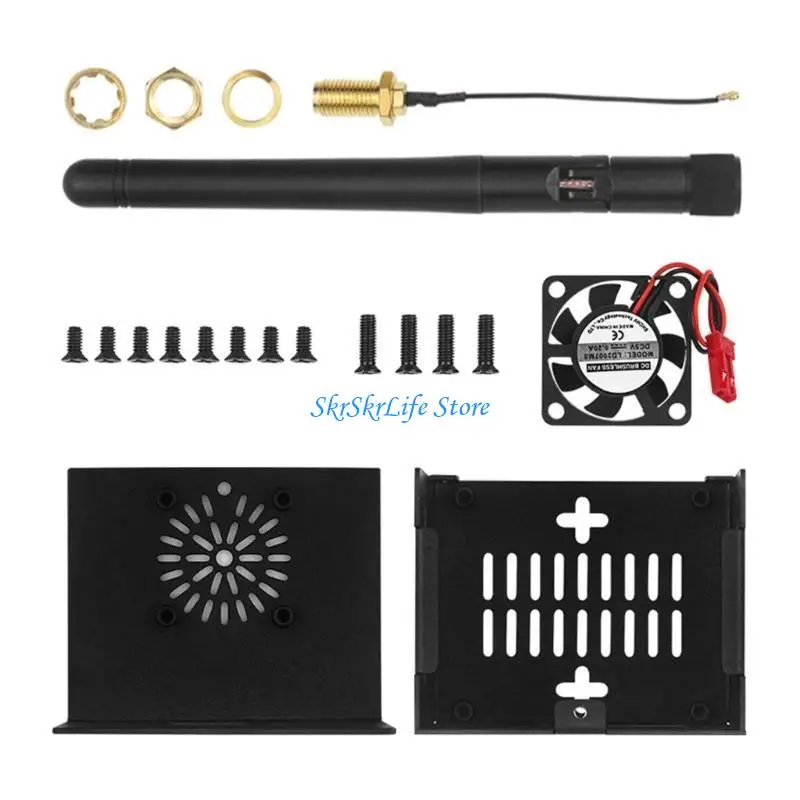 

E65E Sturdy Enclosure for Orange 0 3 Embedded System Heatsinks and Antenna