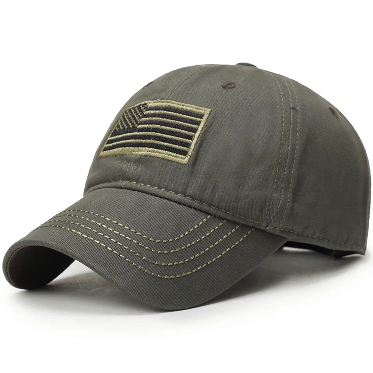 Unisex Flagge der Vereinigten Staaten Stickerei Baseball Caps Frühling Herbst Outdoor Einstellbare Casual Hüte Sonnenschutz Hut Sport Cap – Detail 3