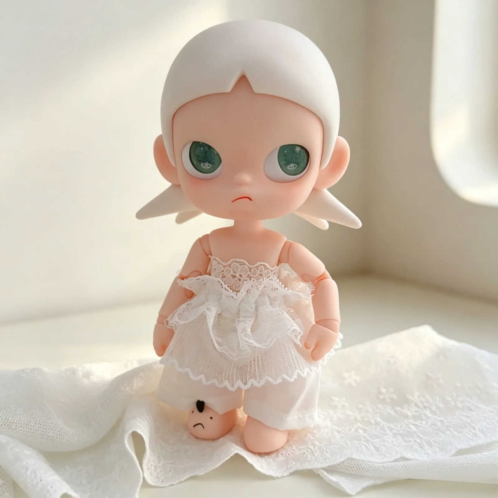 New Lace Flower Rompers Tube Top 2Pcs Set Fit 10-15cm Mini Idol Doll Accessories DIY Dress Up Plush Doll Fans Girls Gifts