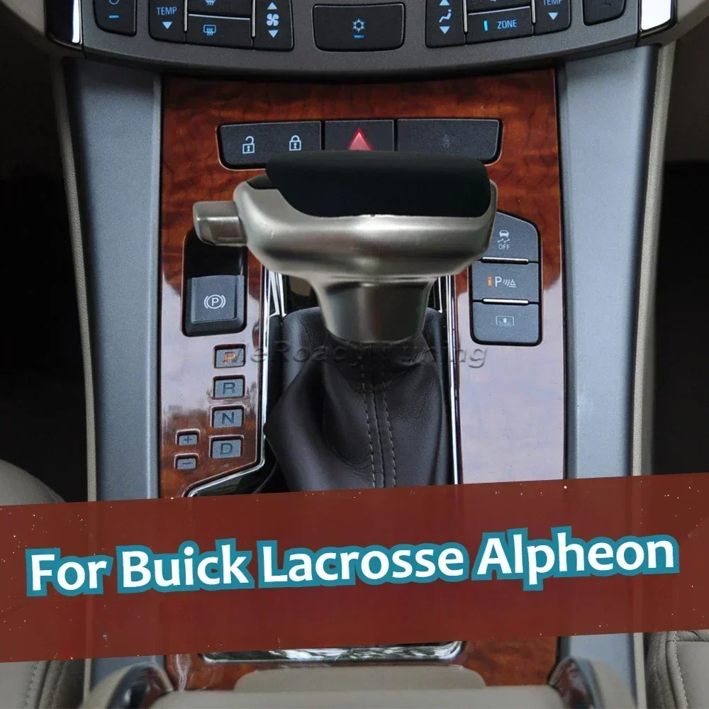 

Upgrade Leather Auto Shift Knob Gear Lever Control Shifter Handle for Buick Lacrosse Alpheon 2009 2010 2011 Trim Interiors
