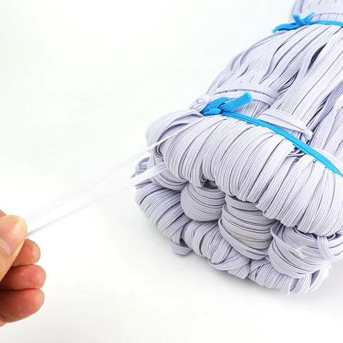 Плоские белые/черные резинки, эластичная резинка для одежды, эластичная лента для самостоятельного шитья, эластичные веревки, аксессуары 3/4/5/6/8/10 мм резина для одежды отзывы - №4