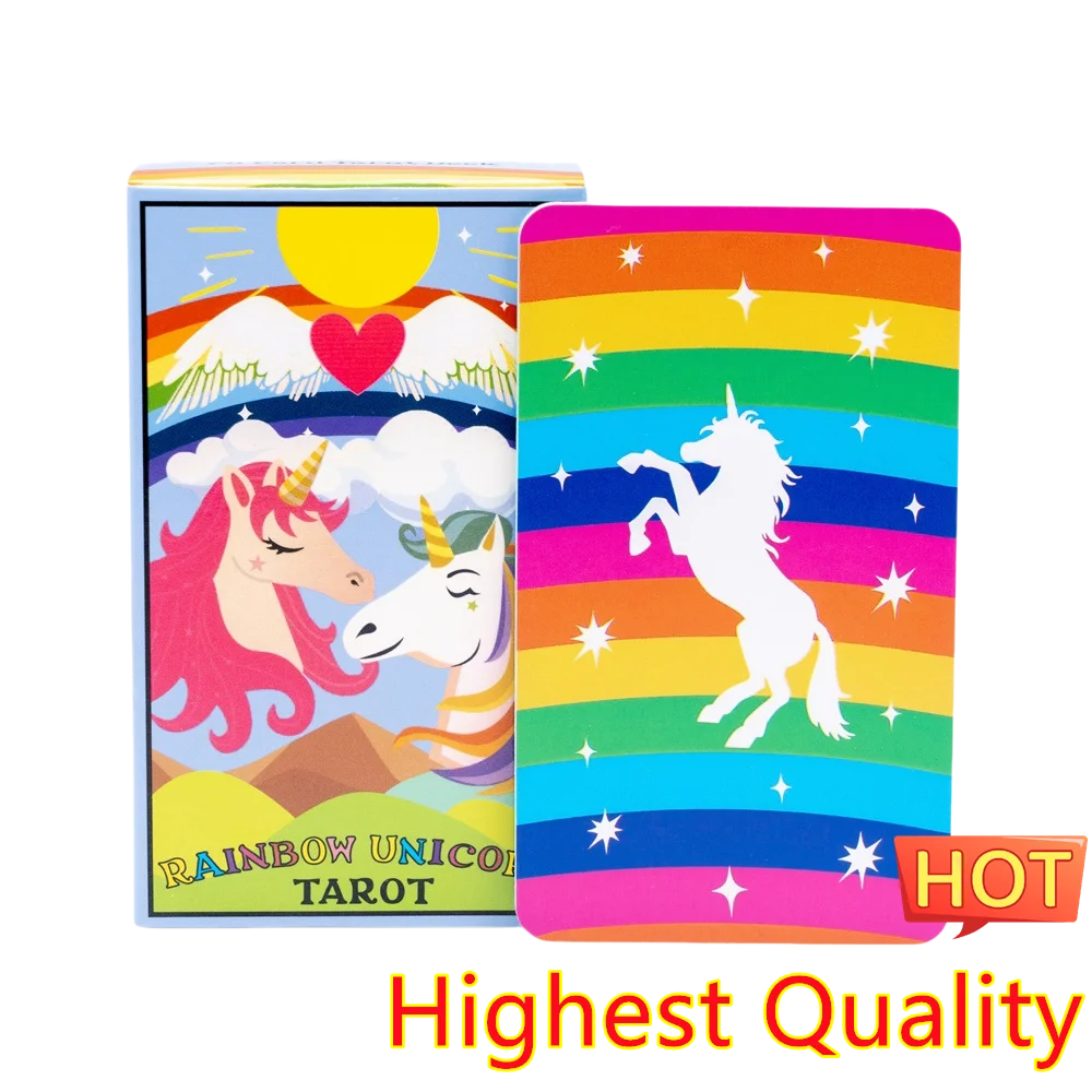 Fate Rainbow Unicorn Tarot Sorcery Decks Cards Deck Witchcraft Tarot Cards Deck