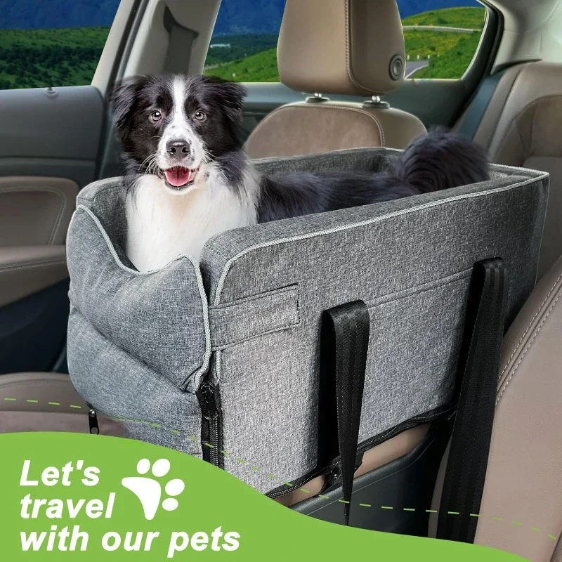 

Dog Car Seat Bed Car Central Portable Car Seat Central Safety Travel Cat Dog Bed Dogs Cats Safety Travel Bag Dog Accessories