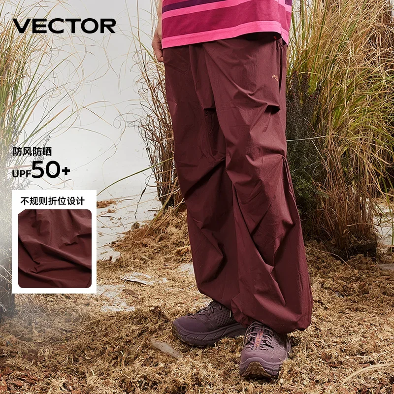 VECTOR UPF 50 + uomo e donna uomo Nylon adulto traspirante doppio pieghettato pantaloni paracadutista per escursionismo all'aperto campeggio ciclismo