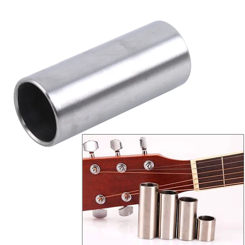 Guitar Slide Bar Stainless Steel Metal Finger Slides For Guitar Ukulele String Instruments Guitar Accessories Height 28 51 60 70