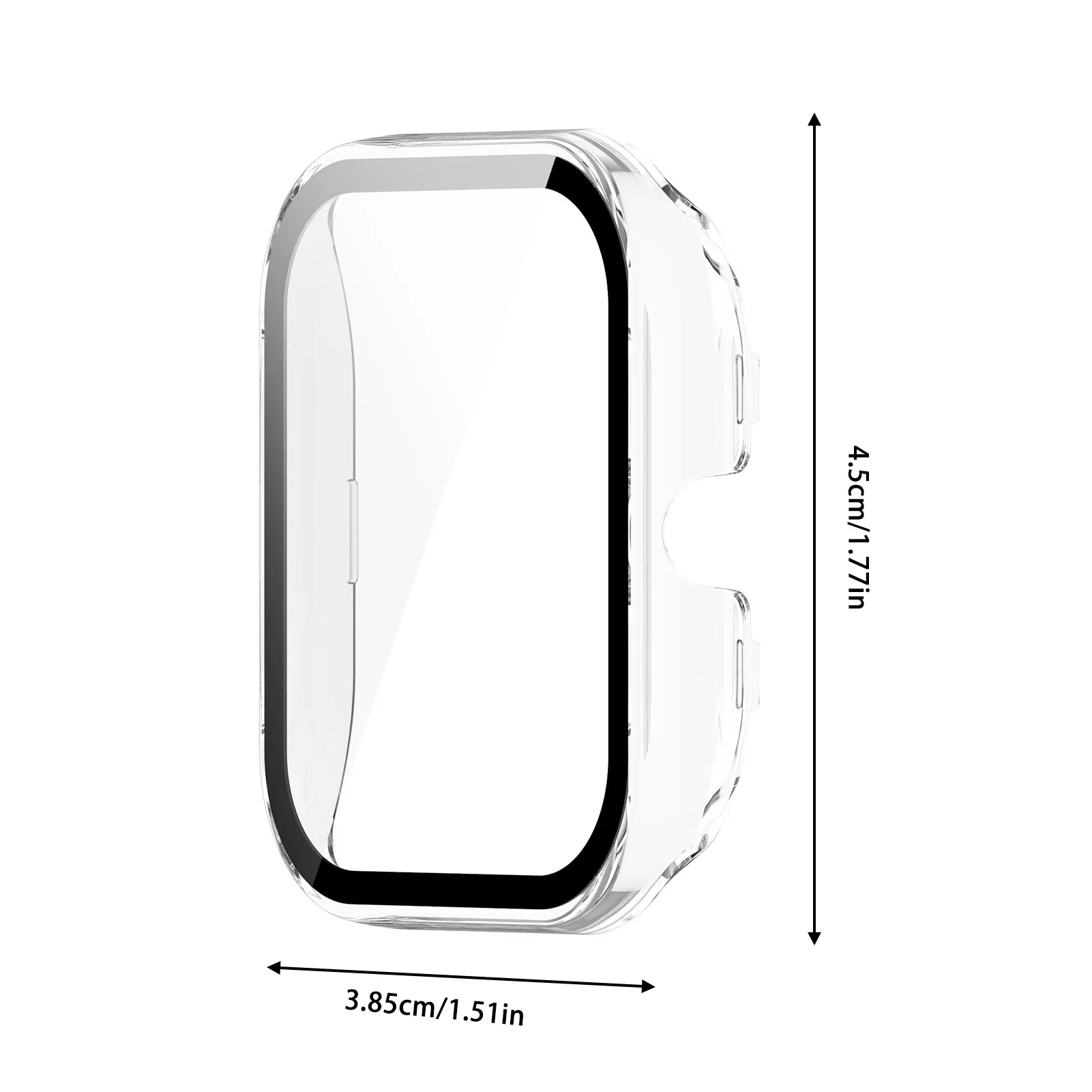 PC + حافظة من الزجاج المقسى لساعة Amazfit4 Mini المتكاملة حافظة واقي للشاشة شامل غطاء ممتص للصدمات Shell4mini