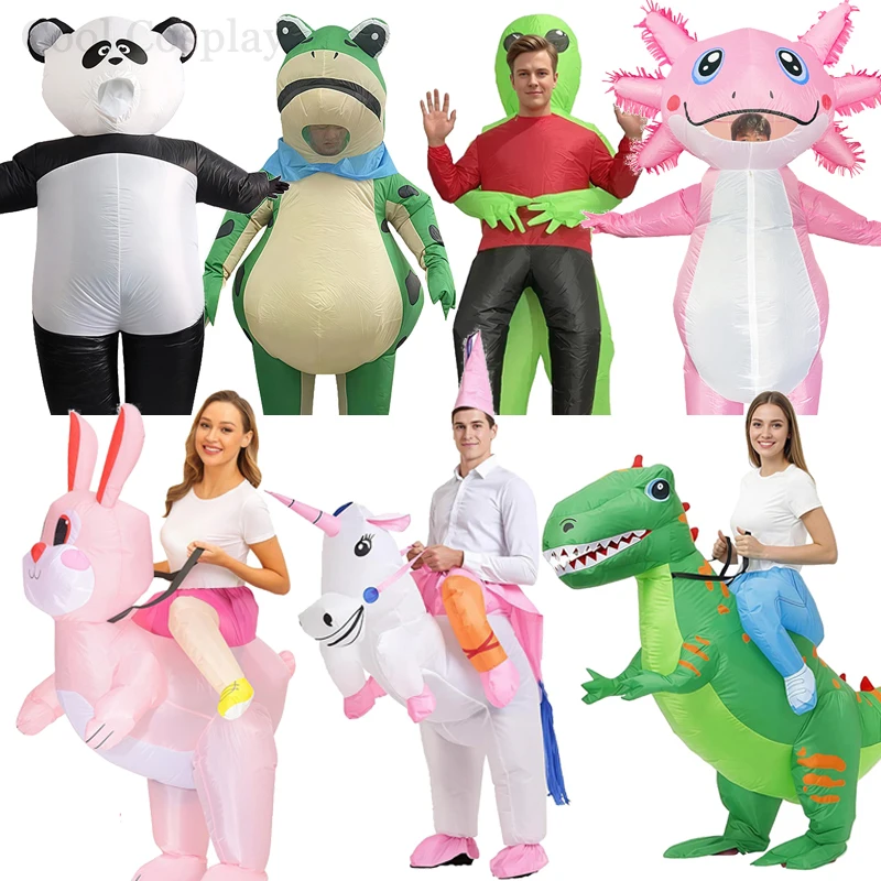 

Animal Inflated Garment Adult Alien Unicorn Pig Panda Frog Cosplay Costumes Halloween Crnival Festival Paty Performance Wear