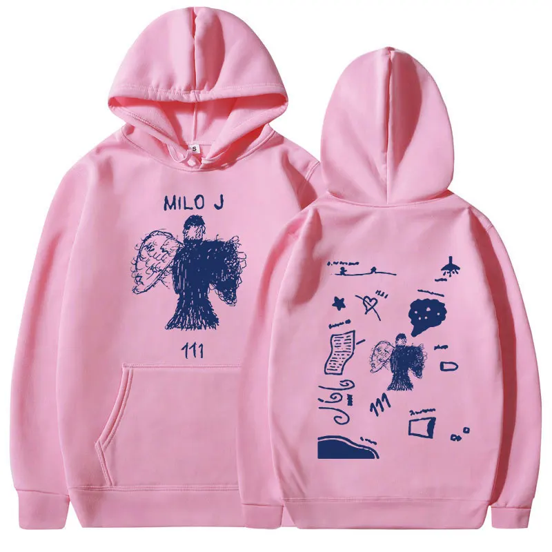 Rapper Milo J 111 Album Merch Hoodies Men's Women Clothing Harajuku Hip Hop Sweatshirts Vintage Long Sleeve Pullovers Streetwear