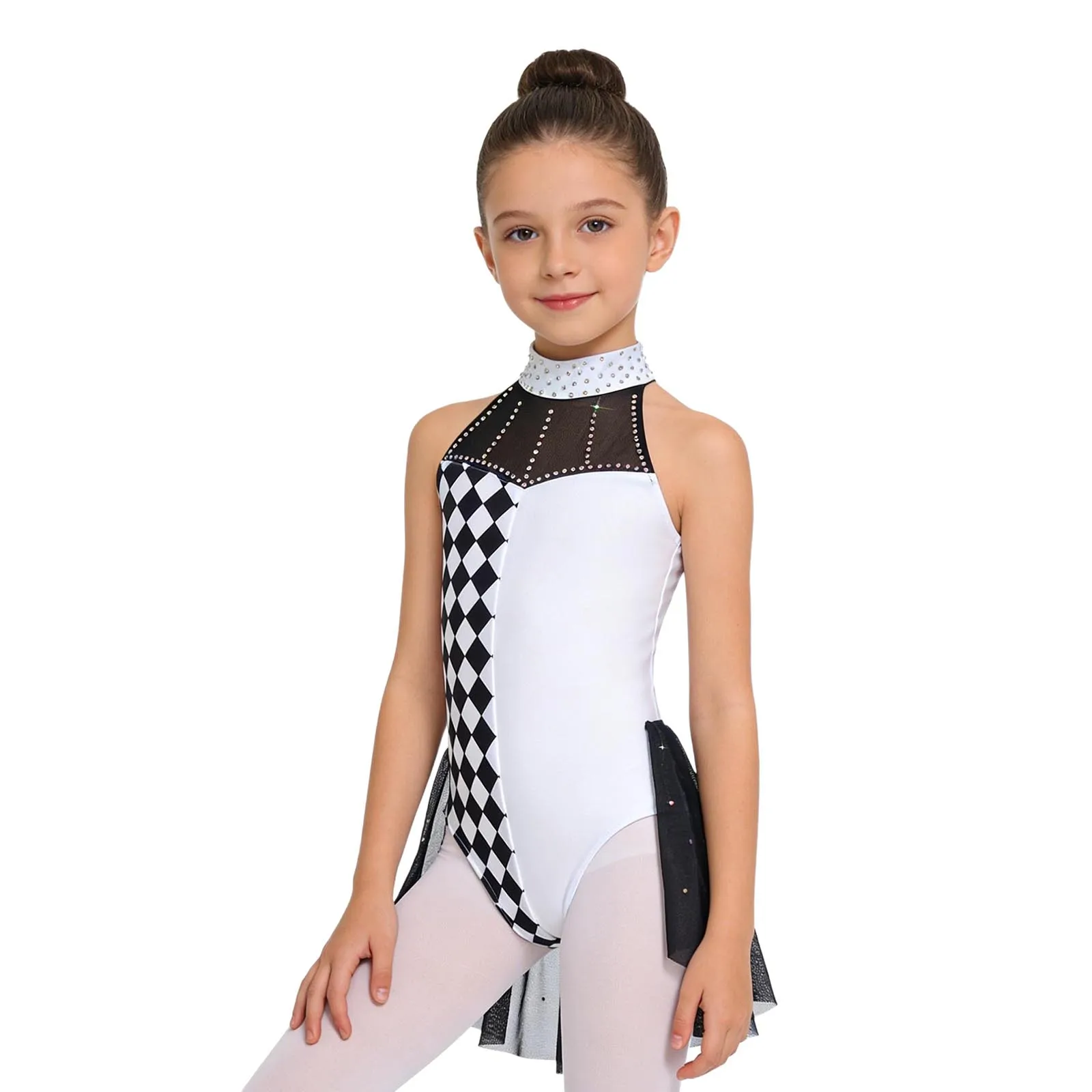 

Halloween Funny Circus Clown Cosplay Costume Halter Sleeveless Backless Ringmaster Magician Jumpsuit for Themed Party