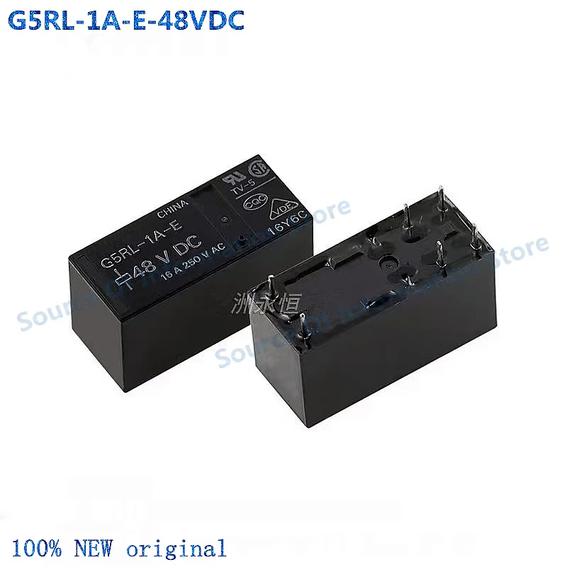 

5Pcs G5RL-1A-E/48VDC 6Pin Relay 16A 48V DC