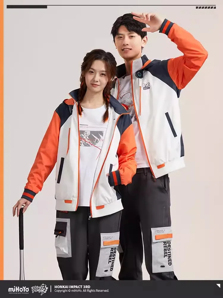 [Genuine]Game Honkai Impact 3 Kiana Kaslana Anime Sweater Autumn And Winter Men's and Women's Cosplay Surrounding Halloween Gift