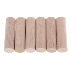 Natural Unpainted Blank Balsa Wood Sticks Round for DIY Model Making Woodcraft Hobbies Handmade Toys Accessories