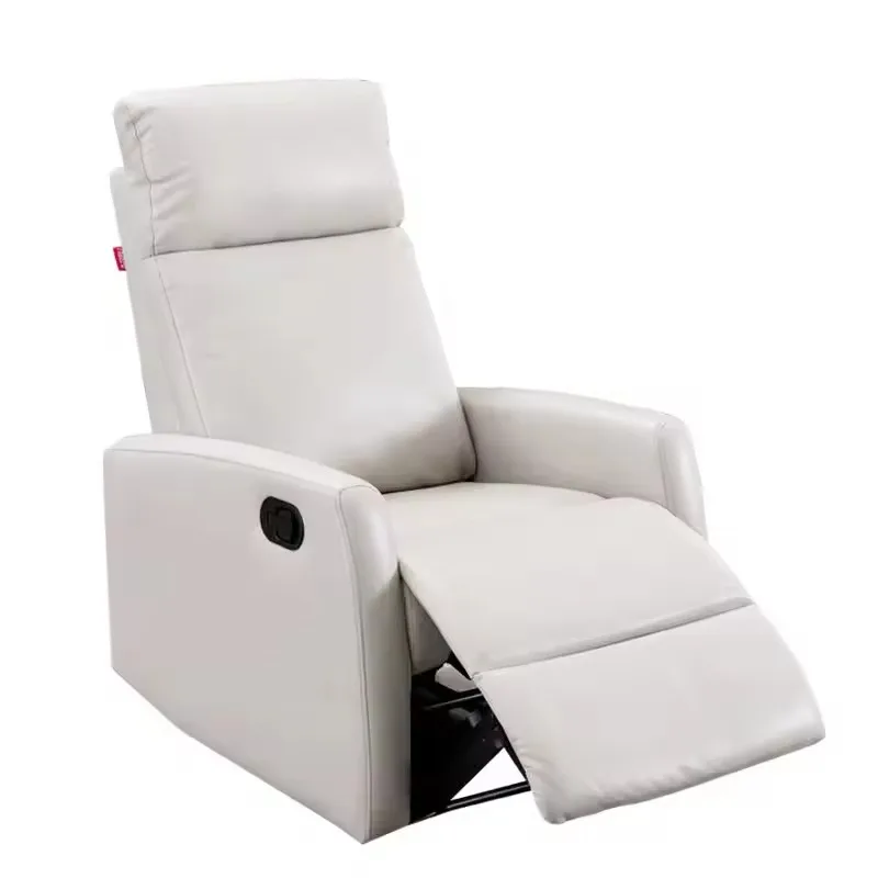 Living Room Apartment Hotel with Modern Manual Lounge Chair with Electrically Adjustable PU Synthetic Leather and Wood Frame