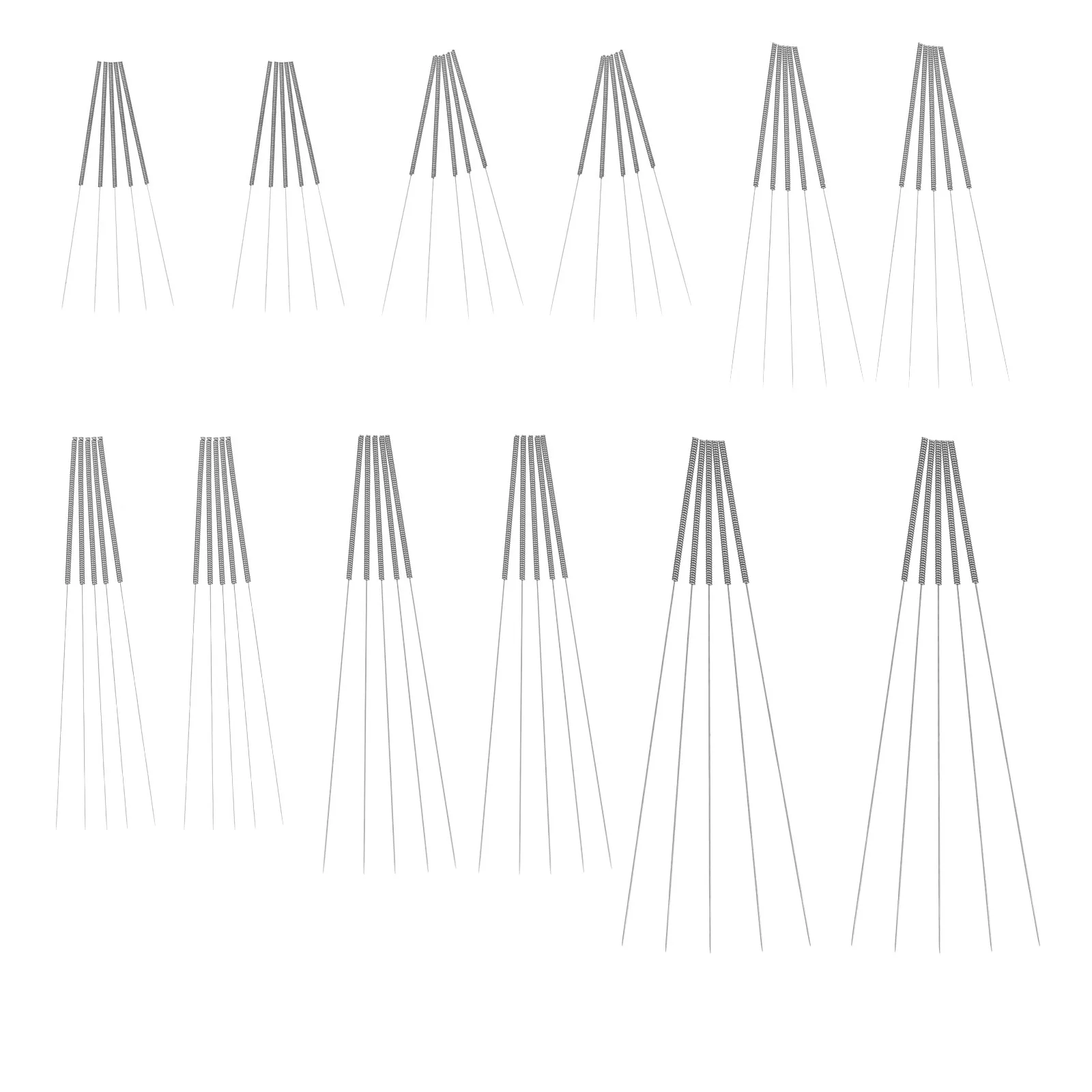 

60Pcs 3D Printer Nozzle Cleaning Kit Stainless Steel Tip Cleaning Needles for Hotend Unclogging 0.15mm to 0.4mm Precision Nozzle