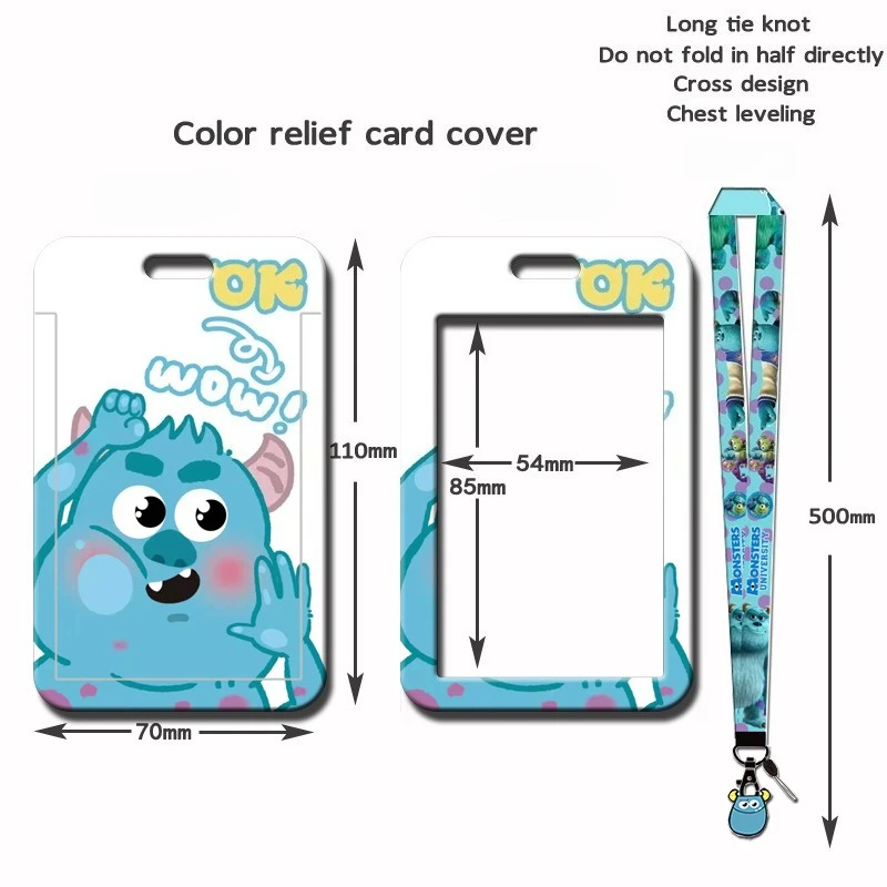 disney Monsters, Inc. Alien card holders,cute student ID card, meal card IC card, company access cards,Work ID badge，access